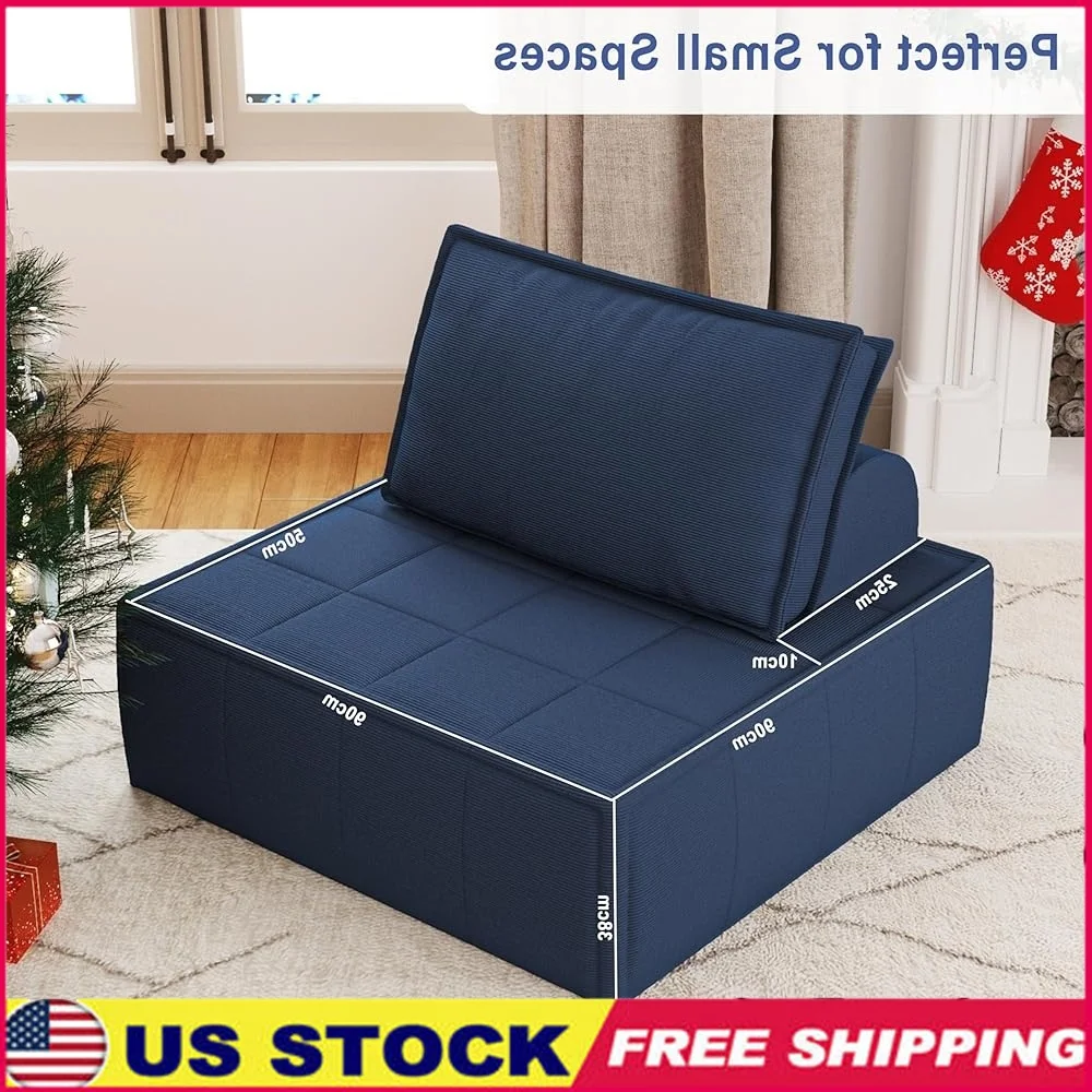 

Модульный секционный диван, компактный спальный диван, глубокий диван, регулируемая спинка, экономия места, дизайнерская мебель для небольшой гостиной