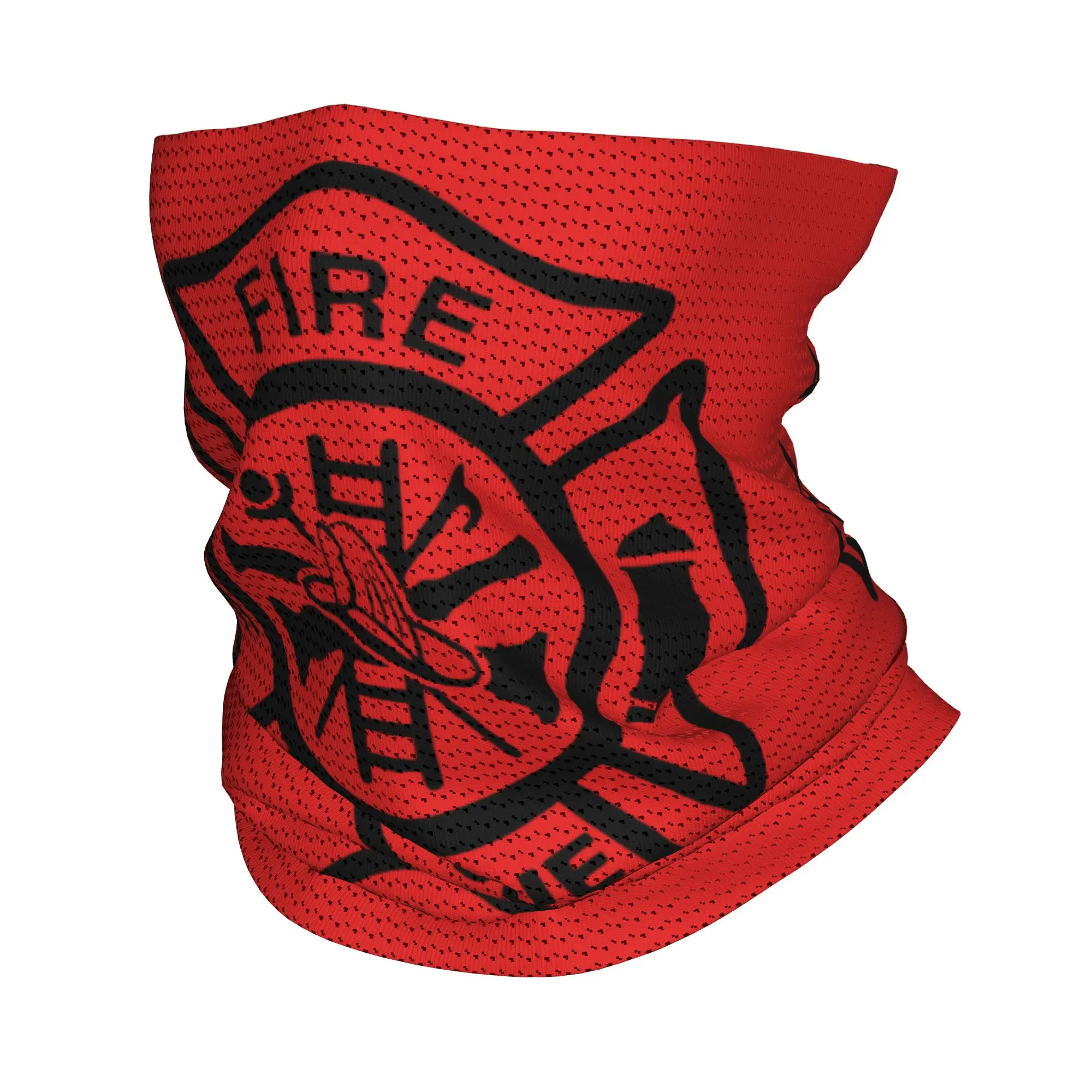 Custom Fire Rescue Firefighter Bandana Neck Gaiter Windproof Face Scarf Cover Women Men Fireman Headband Tube Balaclava