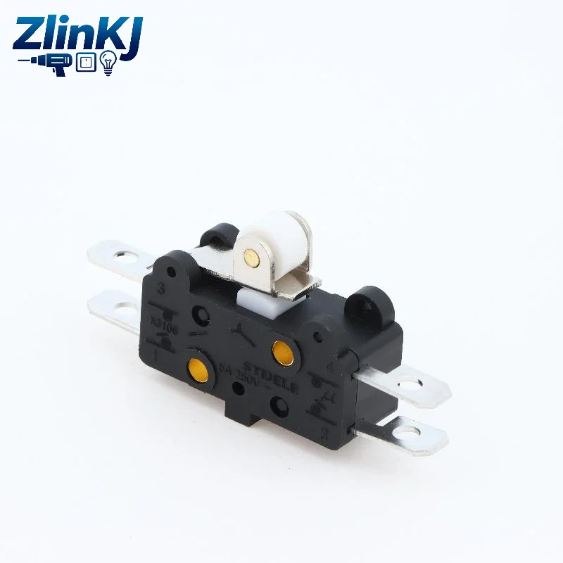 Micro Limit Switch 83106 W Roller Lever 5A 250V Long Lifespan Terminals for Home Appliance Spare Parts