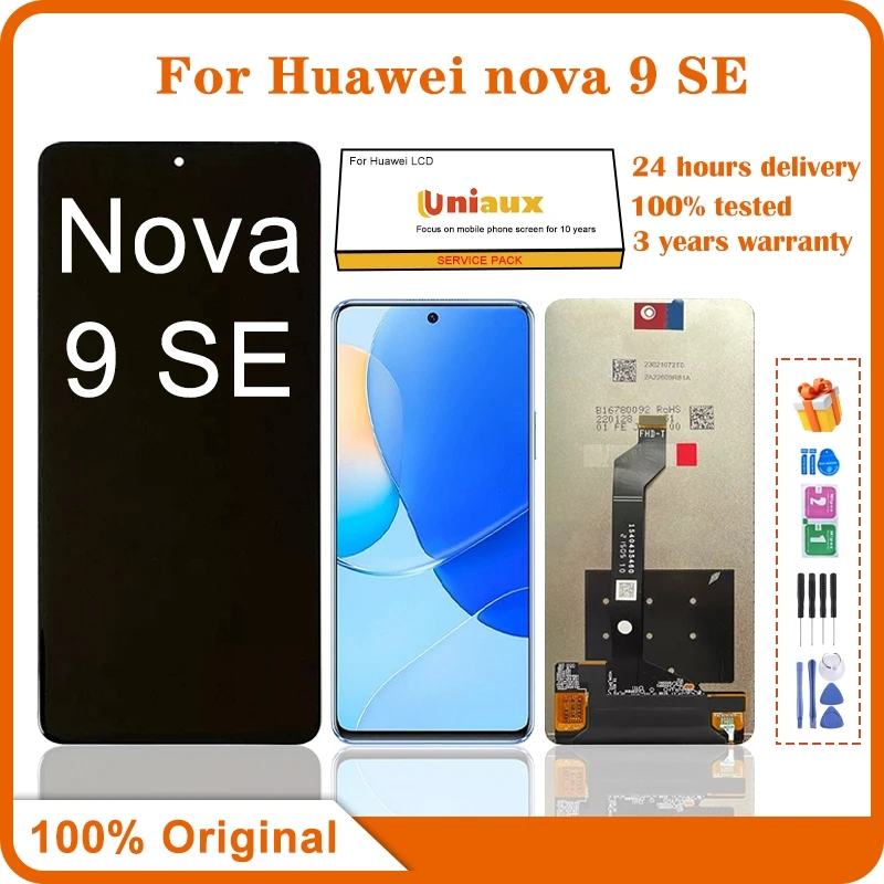 

6.78'' Original For Huawei Nova 9 SE 9SE 5G LCD Display Screen Touch Panel Digitizer For Honor 50 SE JLH-AN00 LCD Display