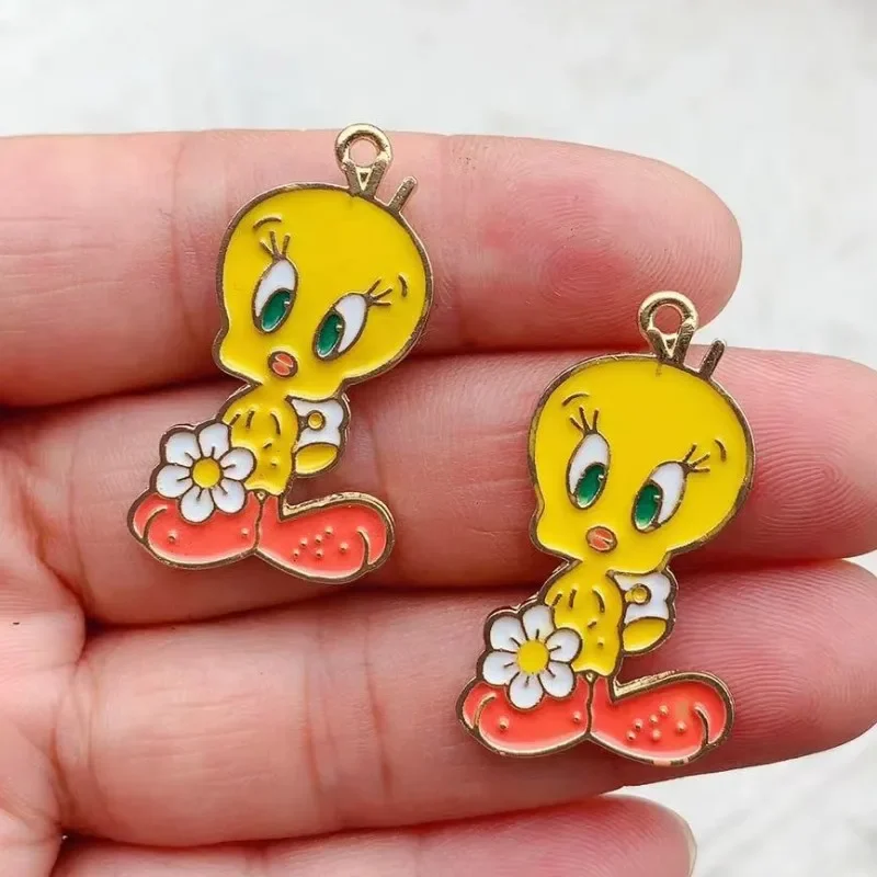 

10 шт. эмалевые подвески с мультяшными животными для изготовления ювелирных изделий, серьги, брелок, подвеска, браслет, ожерелье, «сделай сам», фурнитура, аксессуары из сплава