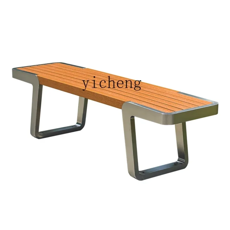 

TQH park chair outdoor bench waterproof leisure wrought iron community chair double seat