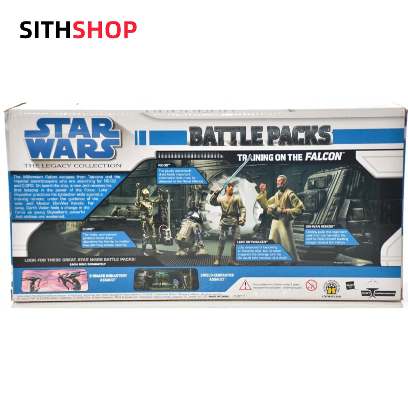 Hasbro Star Wars Battle Pack Millennium Falcon Training Luke Obi-Wan 3.75 