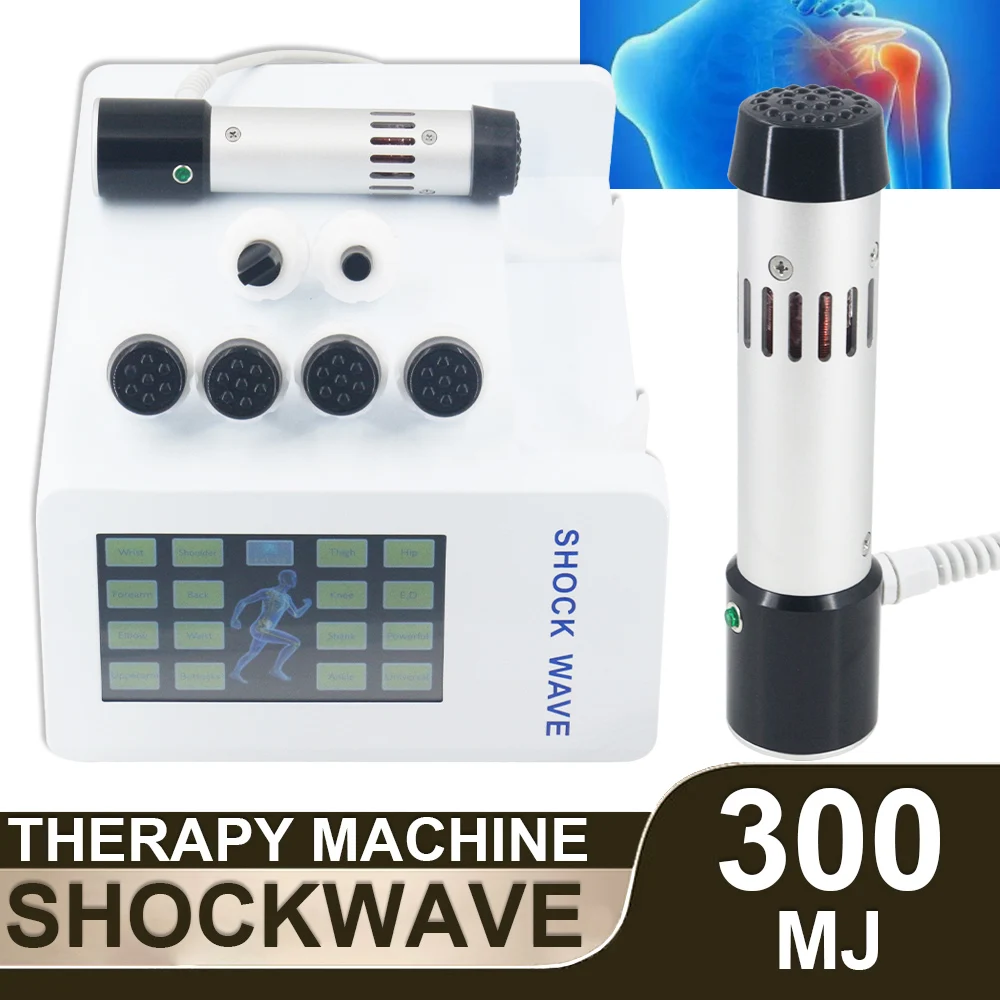 

Shockwave Therapy Machine With 7 Heads ED Treatment Relieve Limb Pain Muscle Massage Relaxation Home Use Shock Wave Device 300MJ