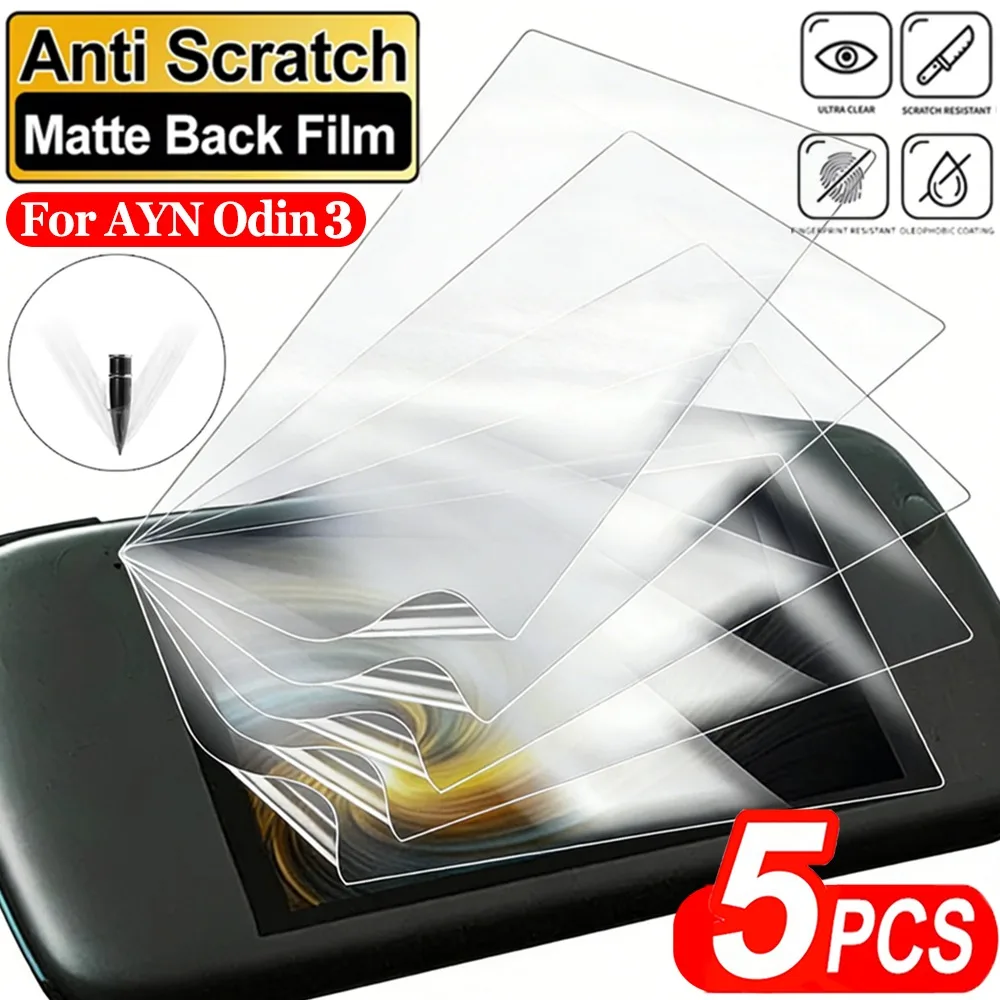 1-5pcs Soft TPU Hydrogel Film for AYN Odin 3 HD Clear Anti-scratch Protective Film Full Coverage Screen Protector for AYN Odin 3
