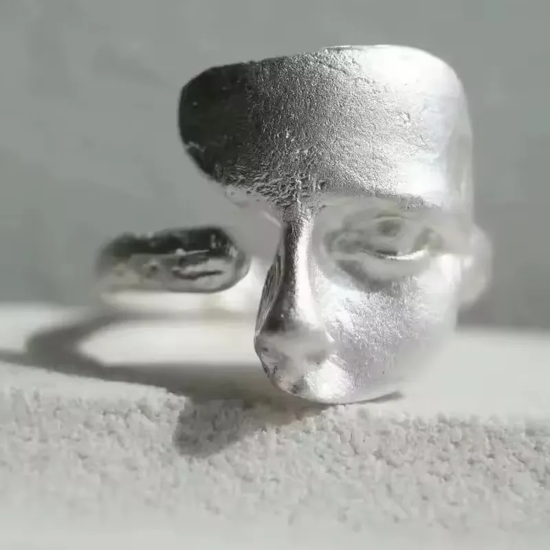 Women's 925 Sterling Silver Minimalist Adjustable Ring, Handmade