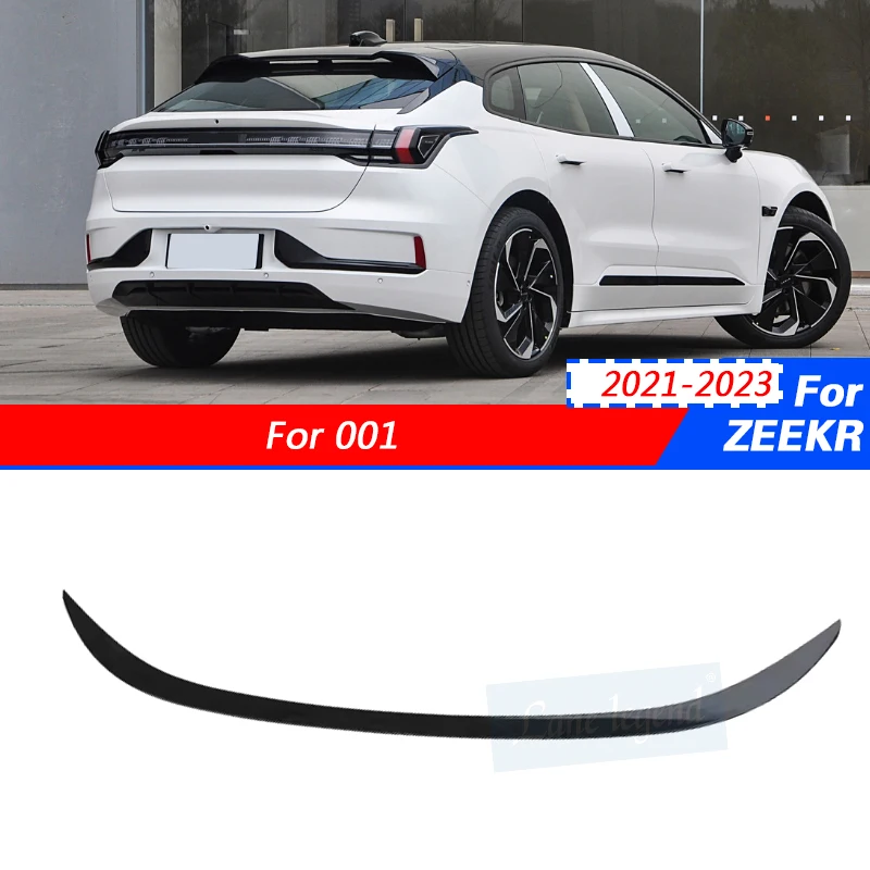 For ZEEKR 001 2021-2023 Car Accessories 1Pcs ABS Plastic Unpainted Color Rear Spoiler Wing Trunk Lid Cover Car Styling