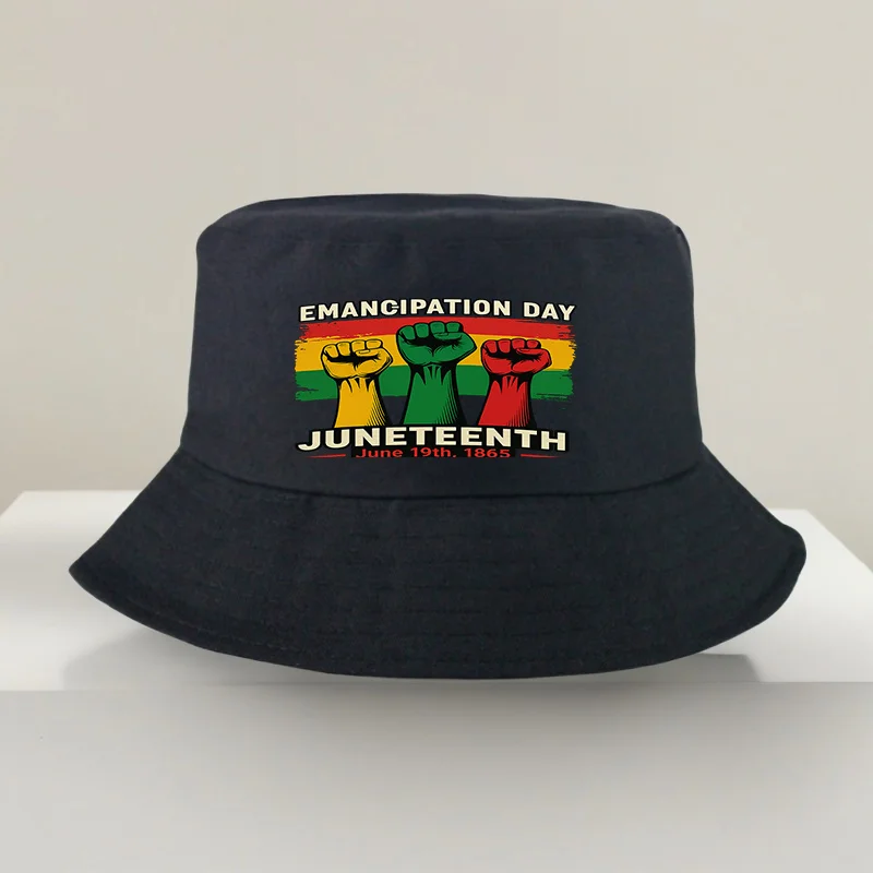 

Men's & Women's Juneteenth Emancipation Day Bucket Hat Bucket Hat for Heritage Freedom Day CapVibrant Colors Festival Headwear