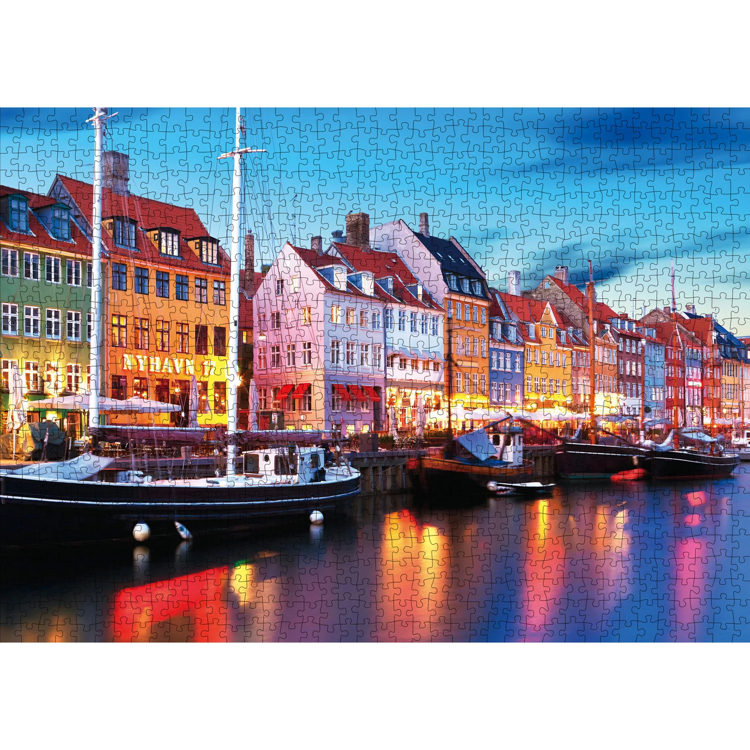 1000 Pieces Copenhagen Jigsaw Puzzles for Adults Home Decor Games Family Fun Floor Puzzles Educational Toys for Kids