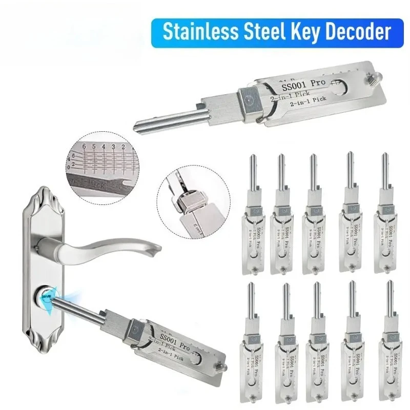 Lockpicking Lock Decoder ss001 pro O-ring Pickup Kit Pick Locksmith Tool Key Decoder Precision Hook Door Maintenance Repair Tool