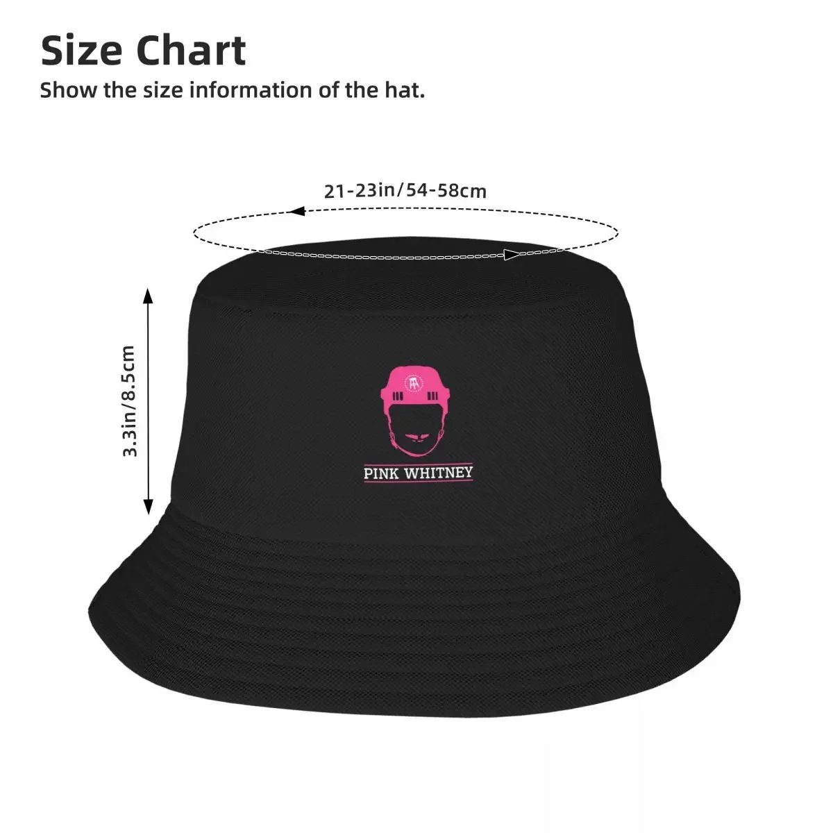 T-Shirt classique rose Whitney Merch, chapeau seau classique, chapeau de randonnée, capuche, nouveau dans le chapeau, casquette de Baseball pour hommes et femmes