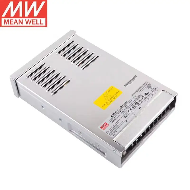 

MEAN WELL ERPF-400-24 24VDC 16.7A Rainproof for LED strip lighting channel letters moving sign Display Switching Power Supply