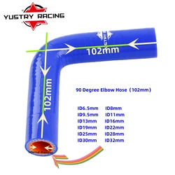 Blue 3-PLY Length:102mm 90 DEGREE ELBOW TURBO/INTERCOOLER/INTAKE SILICONE COUPLER HOSE ID(mm):6.5 8 9.5 11 13 16 19 22 25 28 30