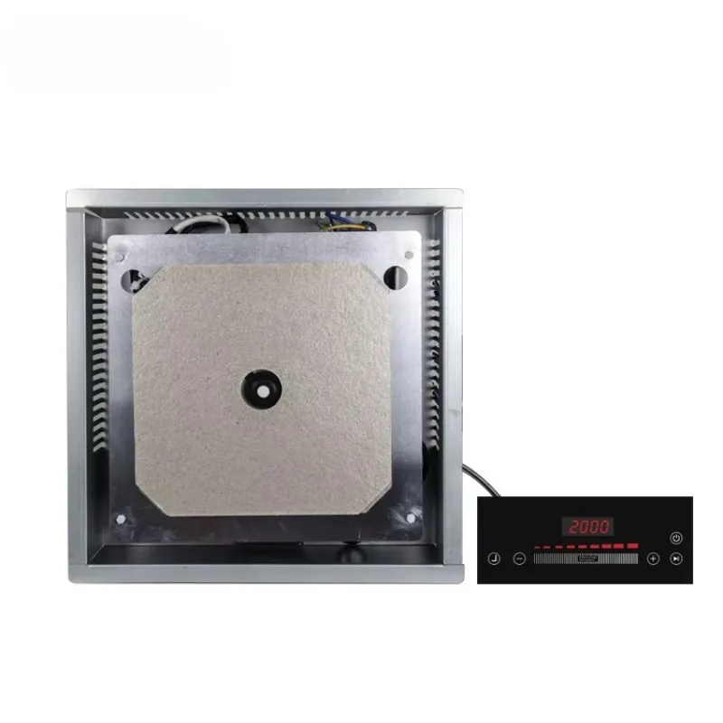 High-power 2000W one-stove hidden electric stove, touch control, multi-function,built-in electric ceramic panel, stainless steel