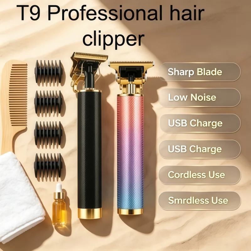 Professional Barber Clipper Kit /Accessories for Men | USB Fast Charging|Beard/Body/Hair Trimmer Safe pruning