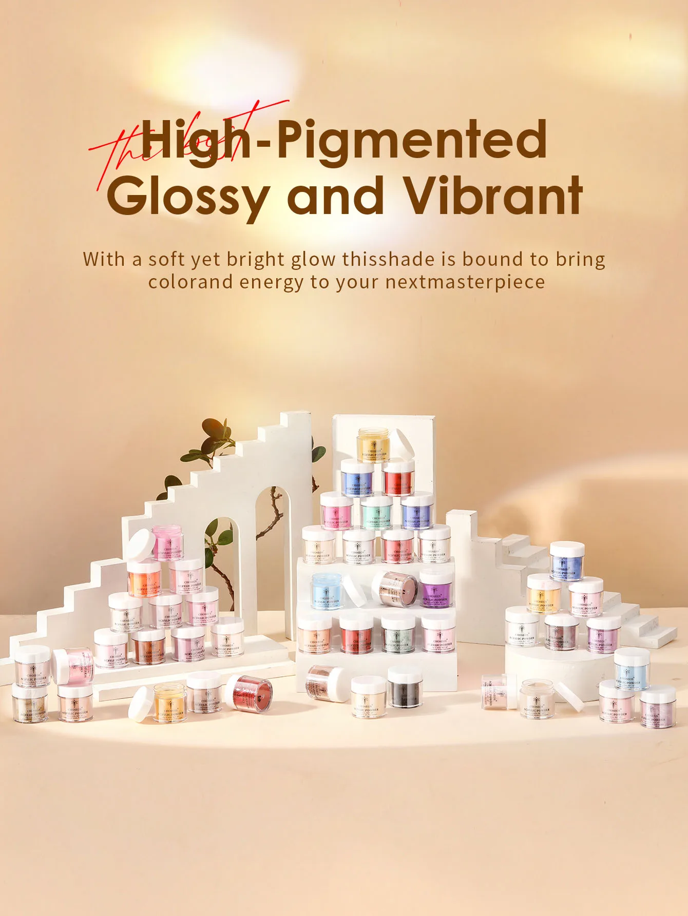 Ensemble de poudre à ongles néon fluorescente vibrante, 48 pièces, adapté aux débutants au bricolage à la maison, créez des décorations éblouissantes pour nail art