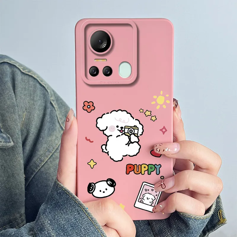 For Itel S18 / Vision 5 Phone Case Cover Soft Silicone Sweet Painted Shell Cartoon Funda Lovely Printed Protective Casing Coque