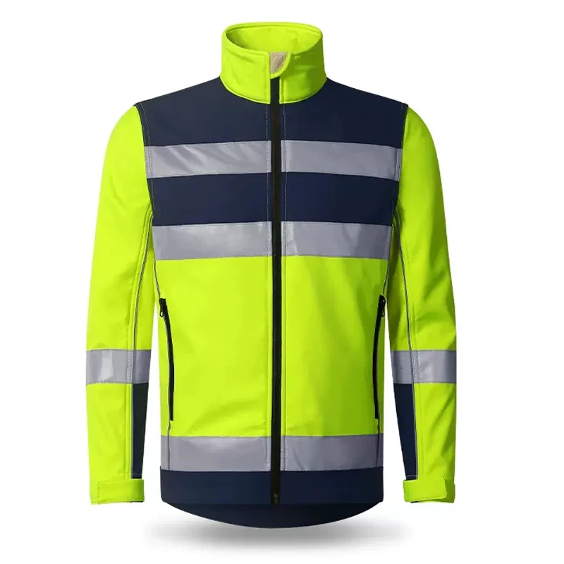 Mens Cycling Jacket Waterproof Breathable High Visibility Workwear