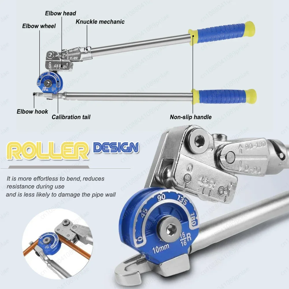 180 ° Heavy Duty Pipe Bender 10mm14mm Strong Iron Pipe Labor-saving Bend