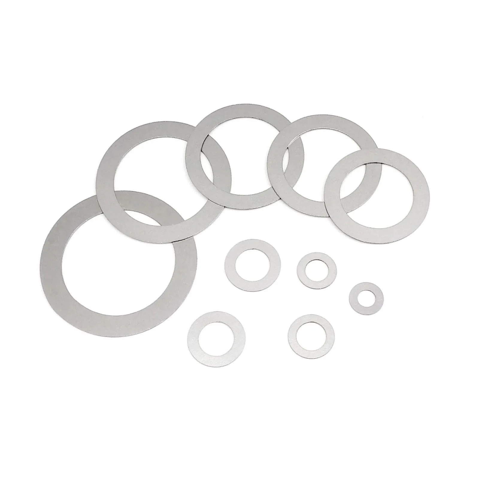 1 Set M3 to M20 0.1mm 0.2mm 0.3mm Ultrathin Flat Washer Adjusting Ultra Thin Shim Plain Gasket Kit Box 304 A2-70 Stainless Steel image 4