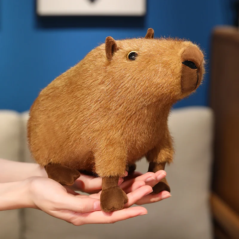 1 PC 22 ซม.ใหม่ Capybara Plush ของเล่นจําลอง Capibara ตุ๊กตาตุ๊กตาสัตว์ของเล่นของขวัญน่ารักสําหรับวันเกิด Xmas