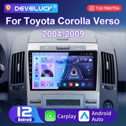 For Toyota Corolla Verso AR10 2004 - 2009 2 Din Android 12 Car Radio Multimedia Video Player GPS 4G WIFI Carplay Auto Stereo DVD