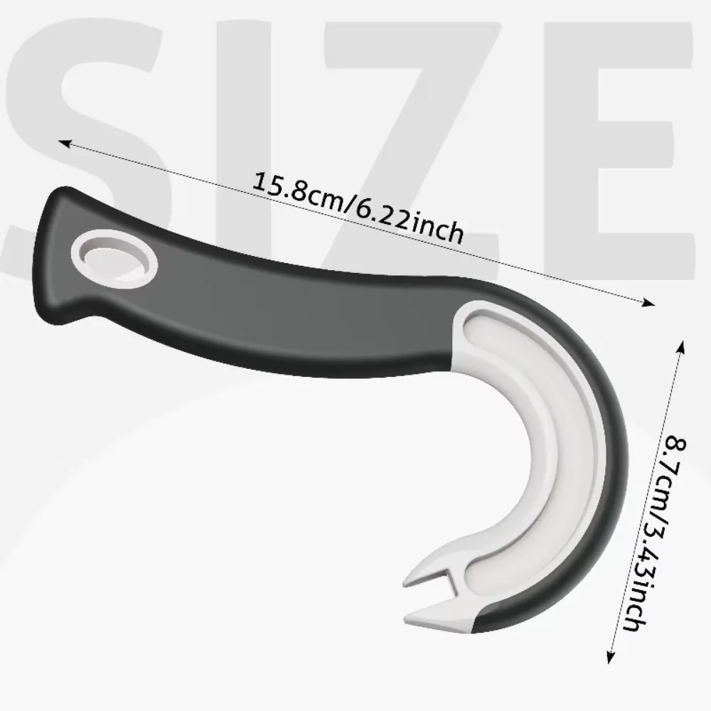New Design Easy-Grip Hook Can Opener - Durable Plastic, Perfect for Home & Restaurant Use, Ideal Christmas Party Accessory