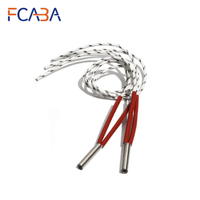 FCABA 5PCS 6mm 50~60mm 316SUS Cartridge Heater 110V/220V/380V Tubular Electric Element 120W/130W/140W/150W