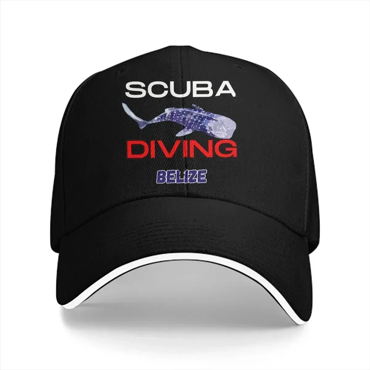 New Belize Unisex Baseball Caps Peaked Cap Shark Scuba Diving Sun Shade Hats for Men Women
