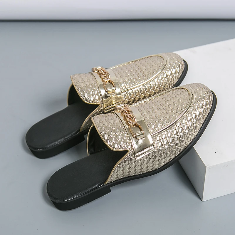 New Men Half-slipper New Casual Comfortable Versatile and Fashionable Couple's Slipper Indoor Outdoor Slipper Sizes 35-46