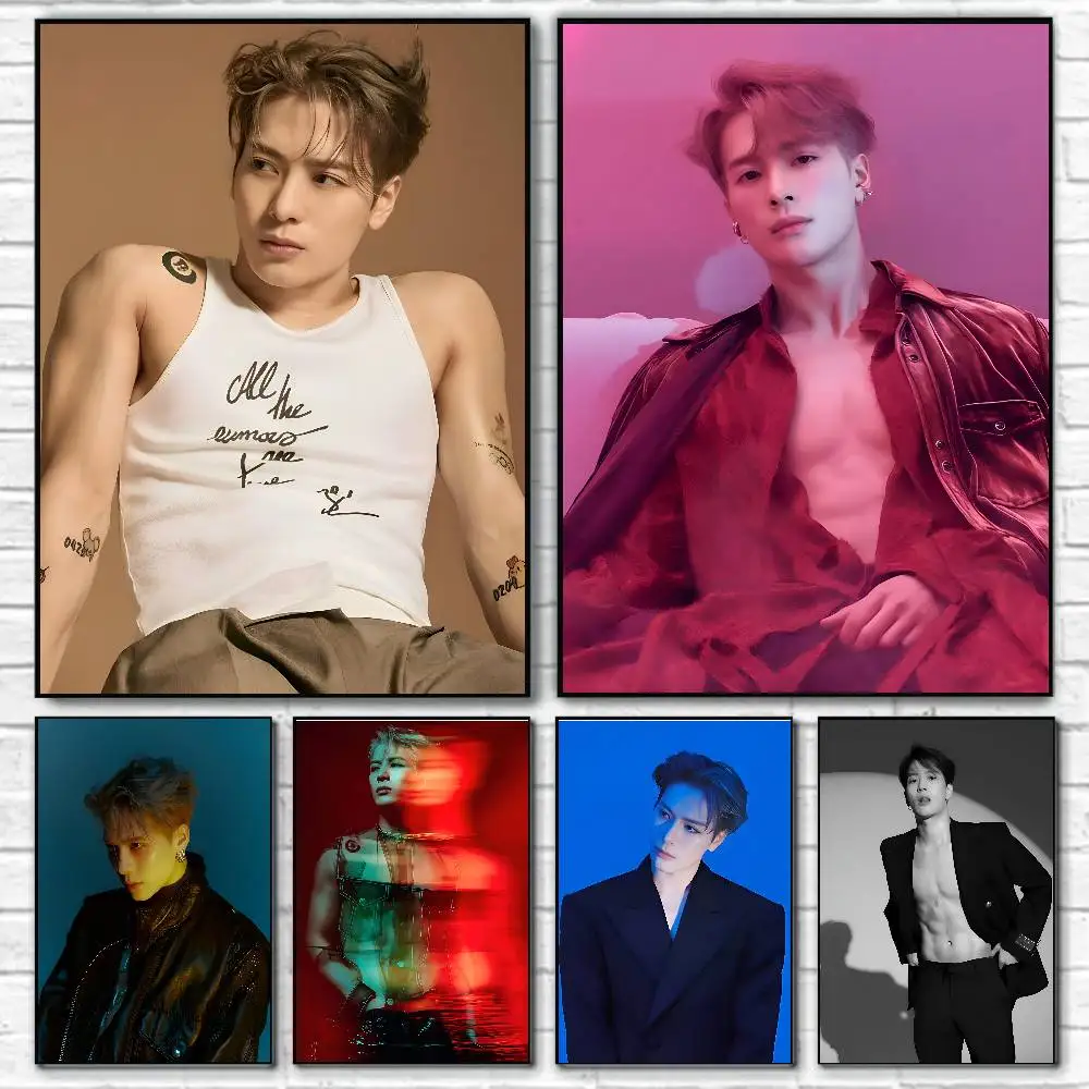 KPOP Cool Jackson Wang Poster Waterproof Wall Art Sticker Fo