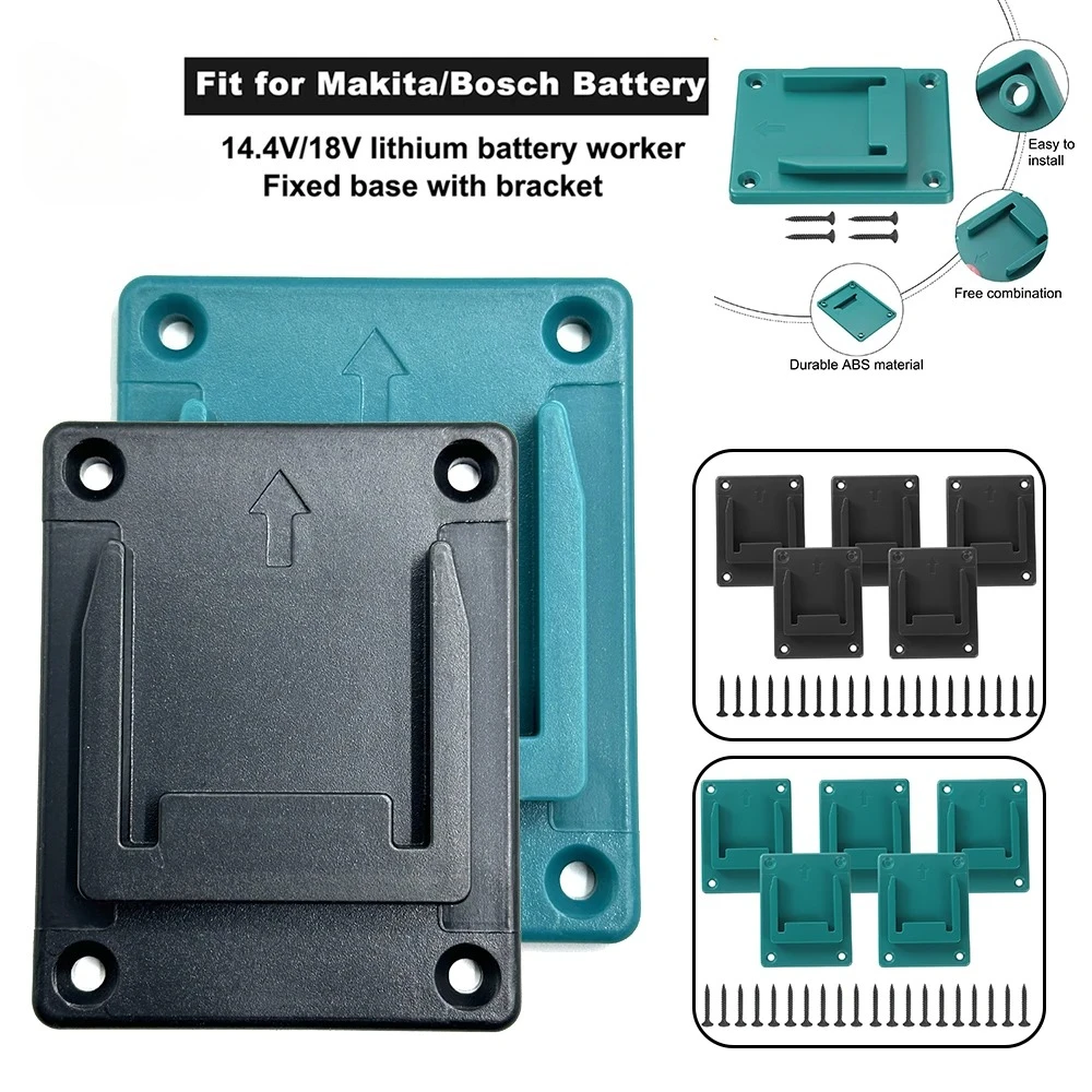 

5 шт. для Makita 18 В для Bosch 18 В литий-ионный аккумулятор, держатель для инструментов, держатель для сверл, настенное крепление, кронштейн для хранения инструментов