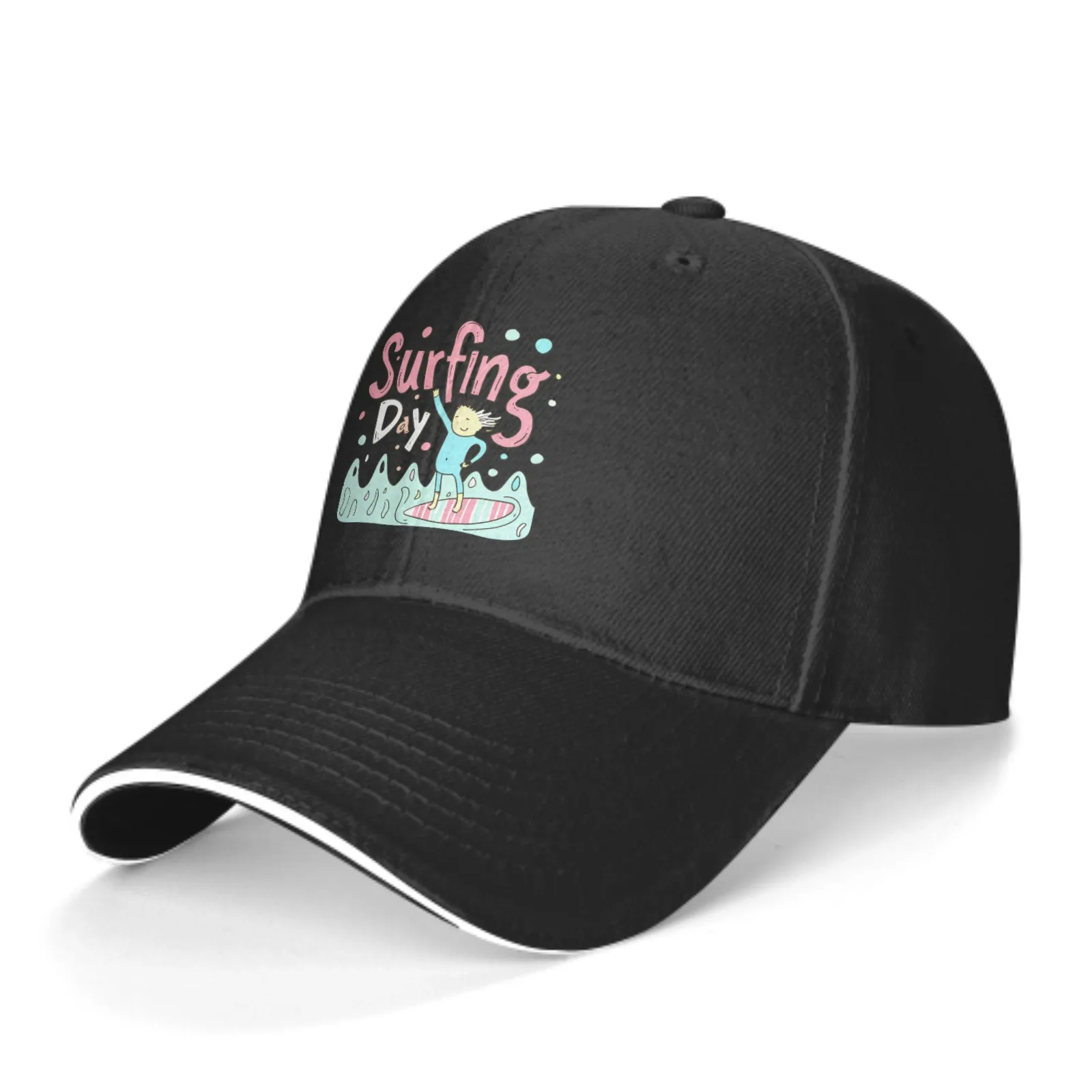 

I Love Surfing Baseball Cap Sandwich Duck Tongue Hat Spring Summer For Men Women Fashion Daily Sports Outdoor Travel