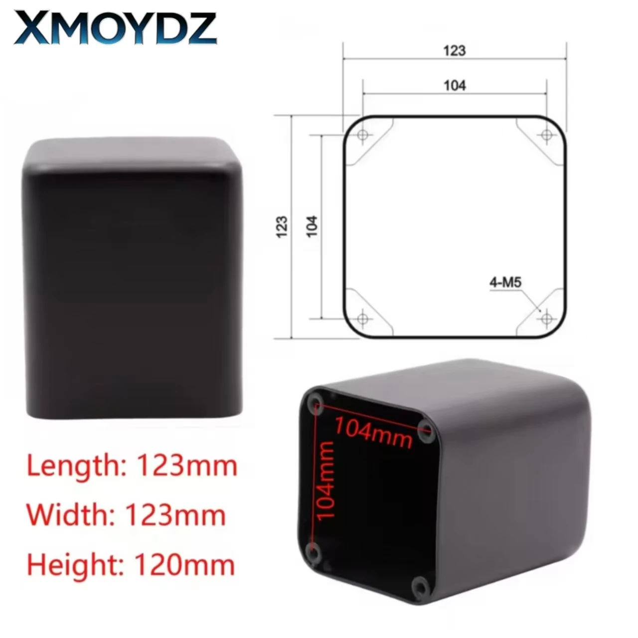 1PC Metal Iron Transformer Cover Shield HIFI Vintage Tube Amplifier Enclosure 65/85/107/123mm with Screws DIY Audio Accessories - view 5