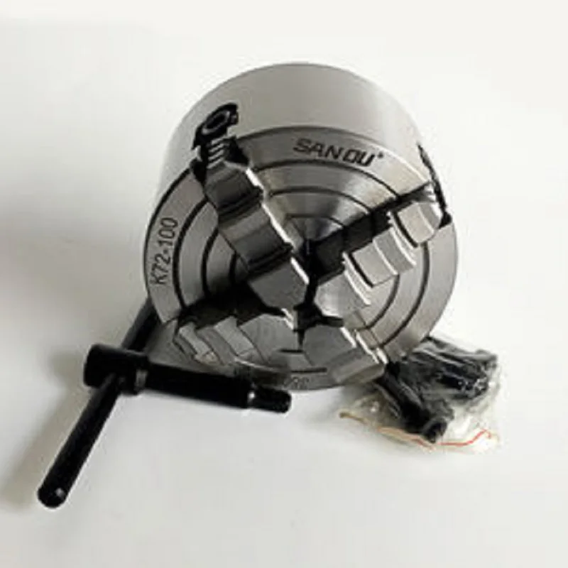 2026unique K72-100 SANOU Chuck 4 Jaw Independent Chuck Four Jaw Lathe Chuck 4 Inch 100mm K72-100 for Sales