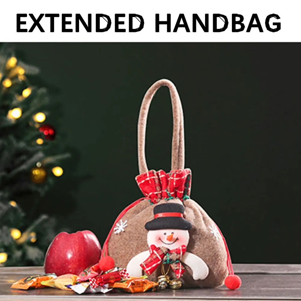 Per borse regalo di Natale Custodia per imballaggio regalo portatile a tema natalizio per feste