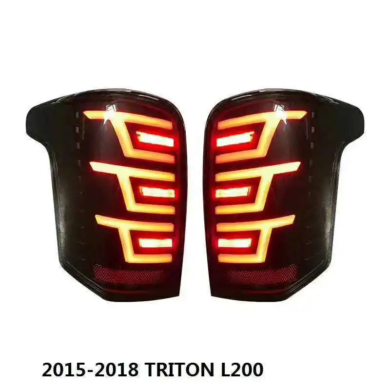 2pcs car bumper LED Rear light Triton taillight Tail Lamp+Turn Signal+Brake+Reverse car accessories 2016~2018y Triton rear lamp