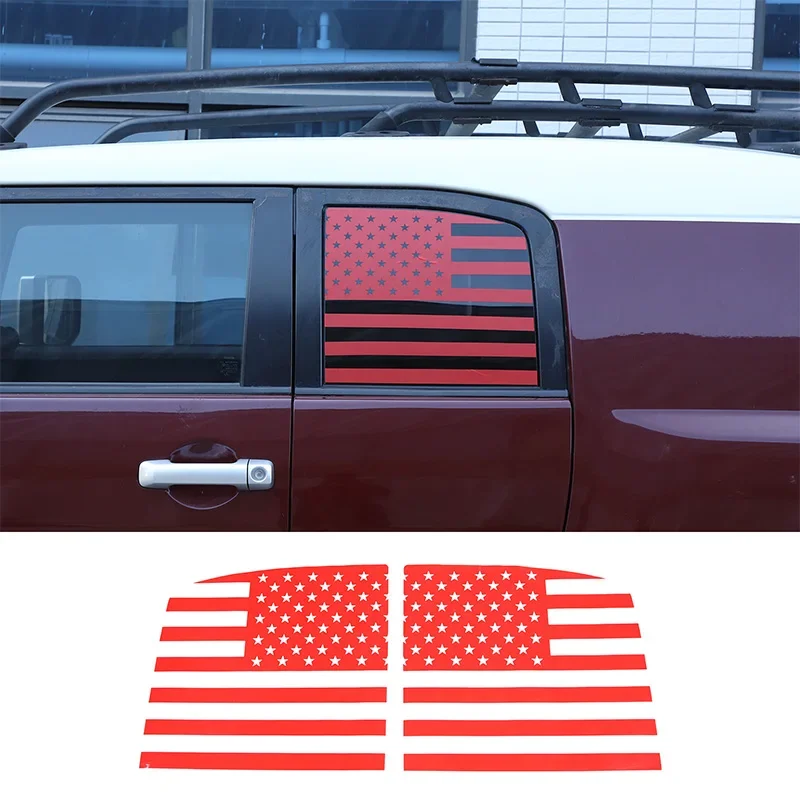 

For Toyota FJ Cruiser 2007-2021 PVC Black/Red/yellow Vinyl Decal Car Rear Window Glass Sticker Car Accessories