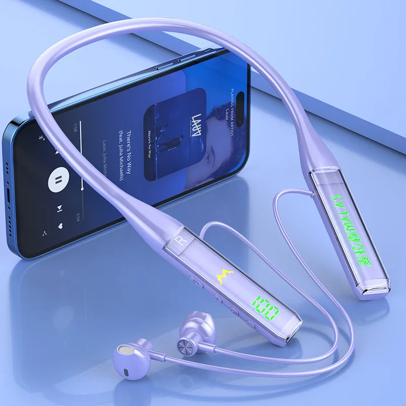 WP380 Bluetooth-Funk-Ohrhörer – extra lange Standby-Akkulaufzeit, Sportstil mit Nackenbügel, echtes kabelloses In-Ear-Design