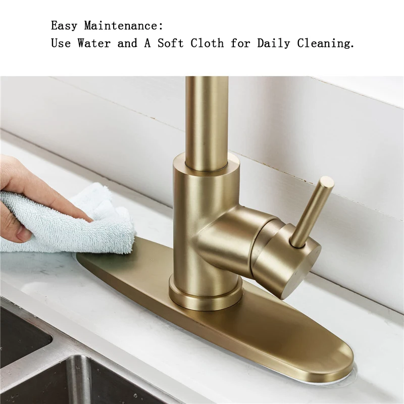 1PC Faucet Plate Hole Tap Cover Deck Plate Stainless Steel Bathroom Kitchen Sink For Most Single Hole Faucet