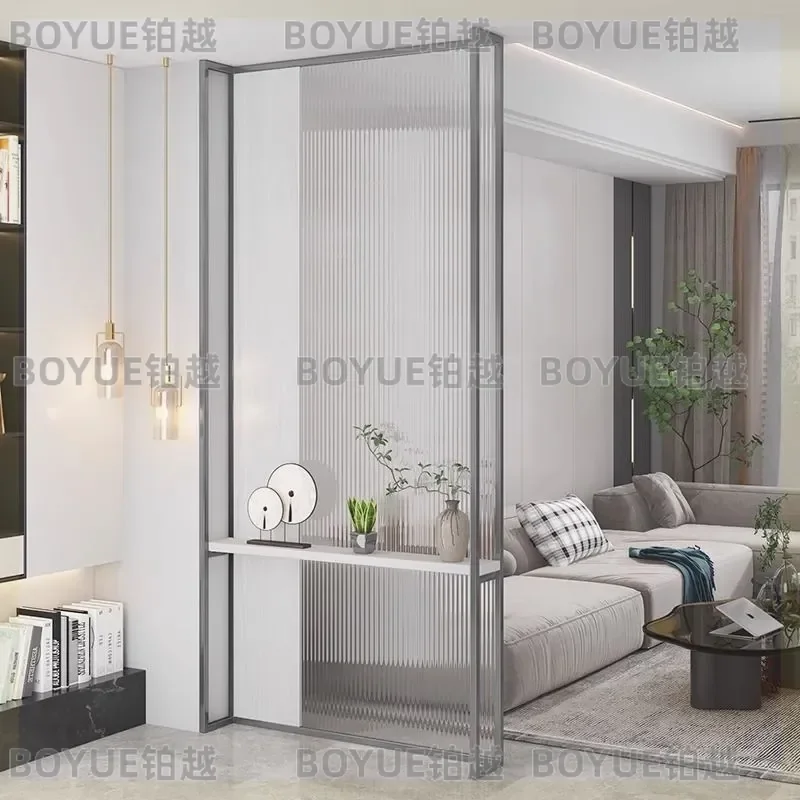 Deposit Modern Vertical Glass Screen Partition for Living Room Entrance Office Bedroom Divider Simple Space Separator Privacy