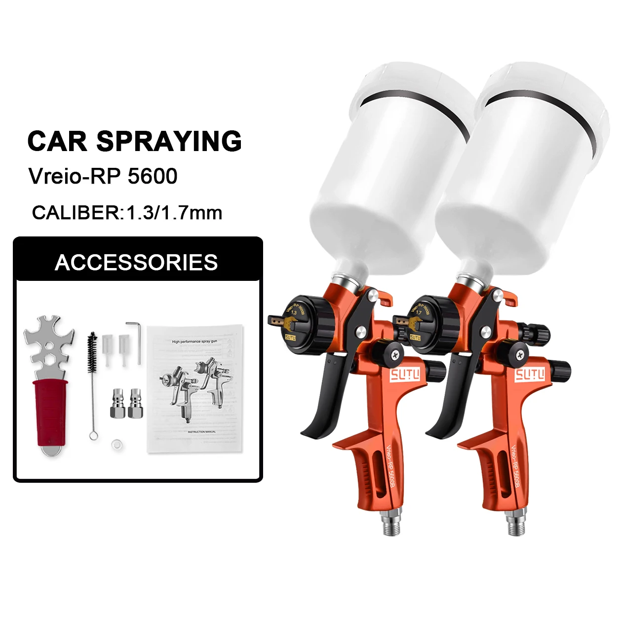 5600 Double Gun Set, Suitable for Automotive Painting, with Uniform Spraying and High Atomization Degree
