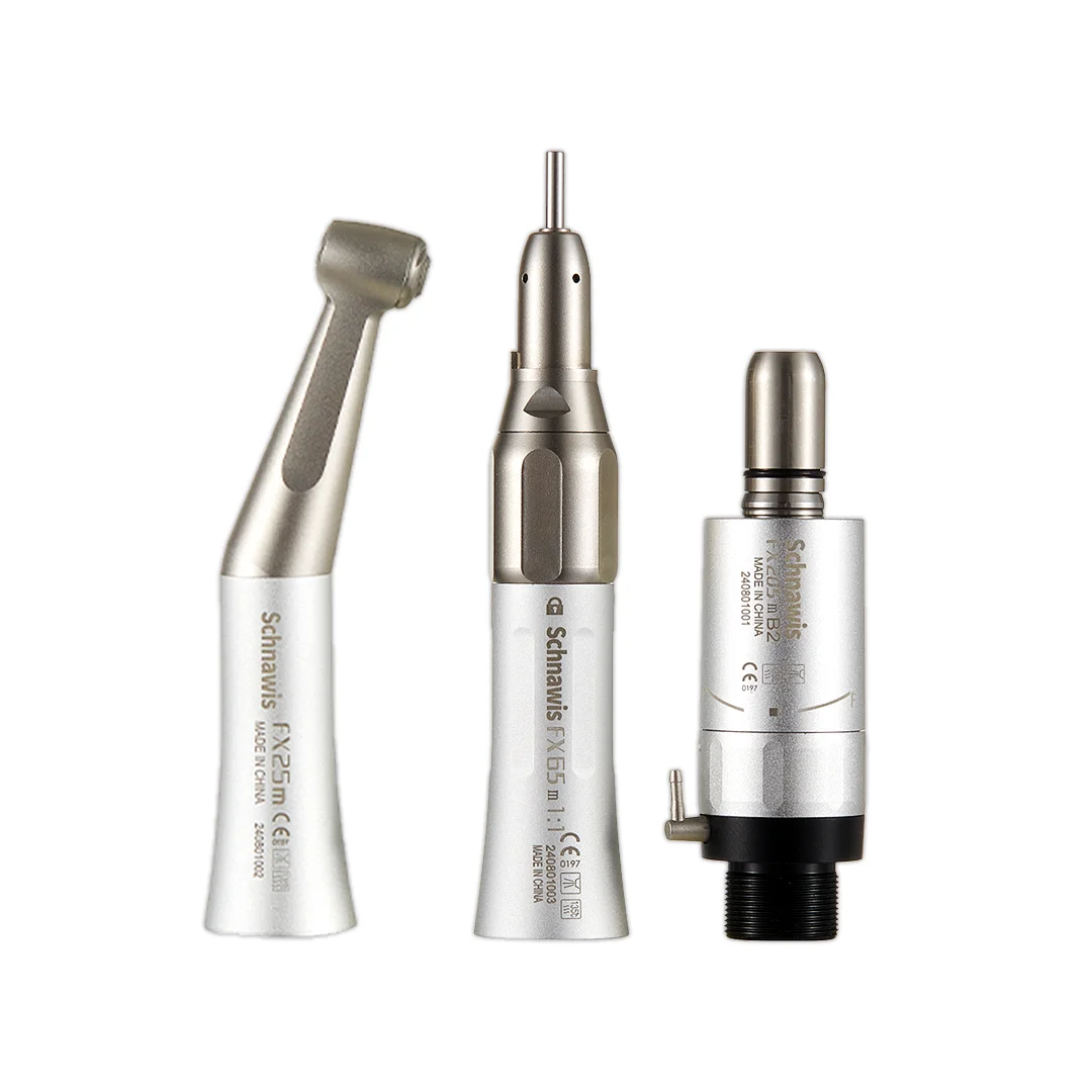 Dental 1:1 Contra Angle Low Speed Direct Drive Handpiece FX Set 500LG Turbine Handpiece Pana-Max2 Turbine Handpiece