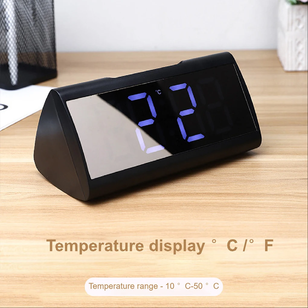 Multifunction LED Silent Electronic Clock Home Decor Creative Number Clock Nightlight Backlight Calendar Temperature Alarm Clock