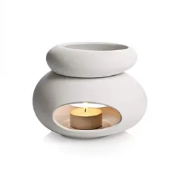 3 in1 Candle Heating Holder Essential Oils Lamp Big Capacity Separated Candlestick Fragrance incense Burner Home Party Spa Stove