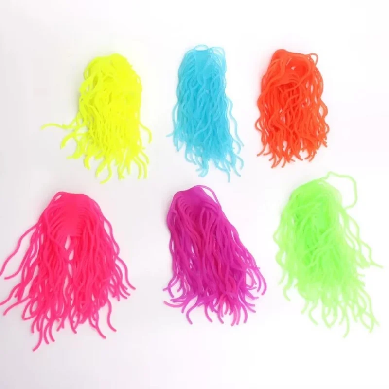 Lot De 5 Cordes Extensibles Fidget – TPR, Coloré, Antistress, Pour Enfants Et Adultes, Voyage, Cadeau