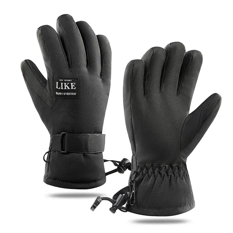 

Large Size Winter Warm Ski Gloves for Men Women's Outdoor Snowboard Cycling Motorcycle Bicycle Gloves Waterproof Thicken Fleece