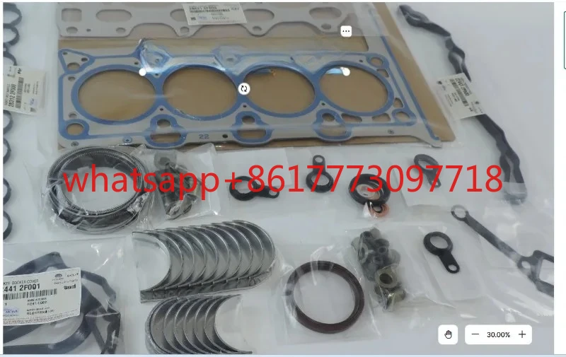 

20910-2FU01 209102FU01 Комплект прокладок для капитального ремонта двигателя D4HB, полный набор прокладок для автомобильных двигателей