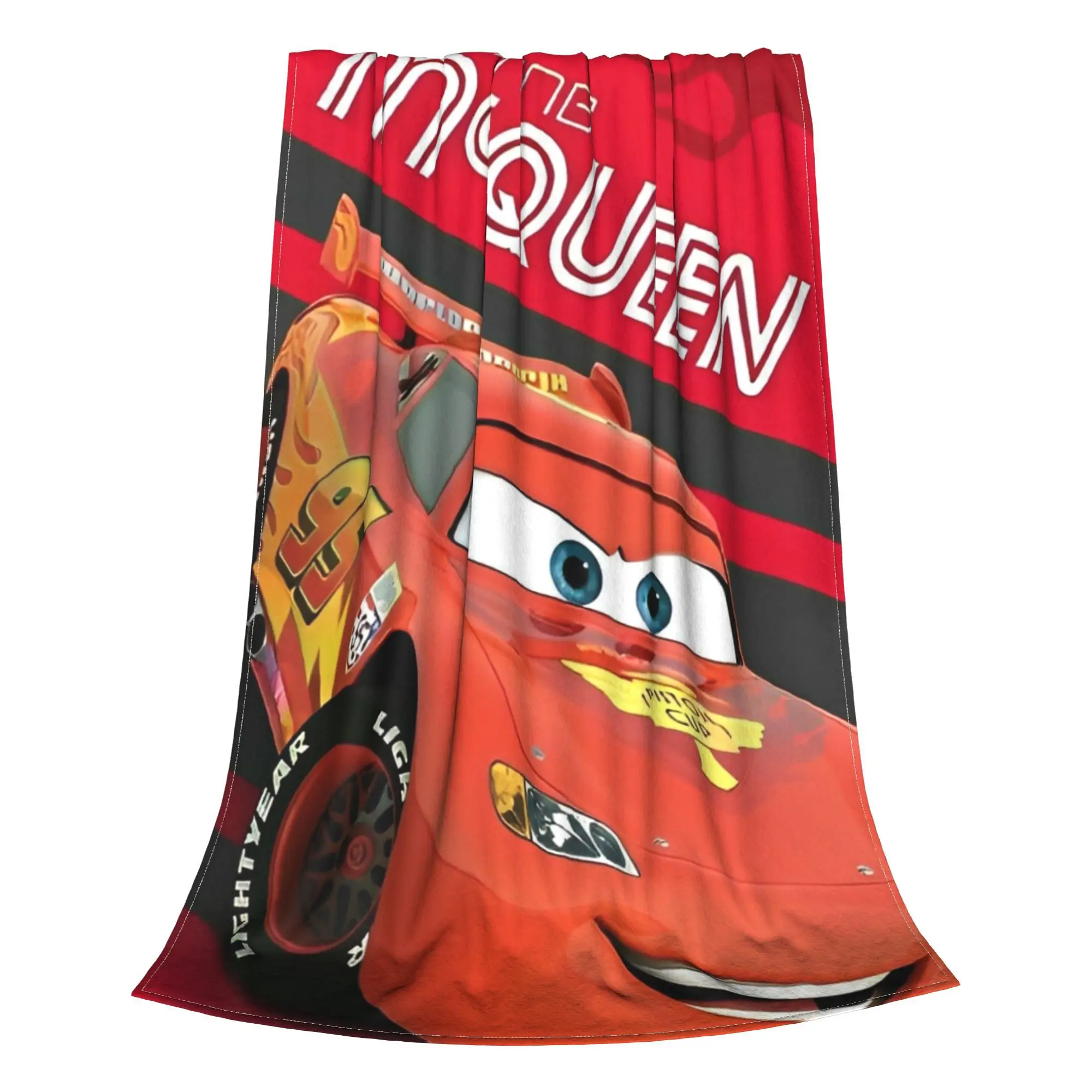 Cars Lightning Mcqueen Fleece Blanket Time For A Tune Up Custom Throw Blanket for  Sofa Bedding Lounge 150*125cm Bedspread