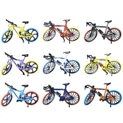 1:8 New Model Colorful Alloy Bicycle Diecast Mini Finger Mountain Bike Simulation Metal Bicycle Collection Gifts Toys for boys